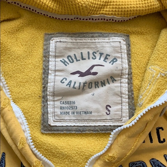 Yellow Hollister jacket - Picture 5 of 5